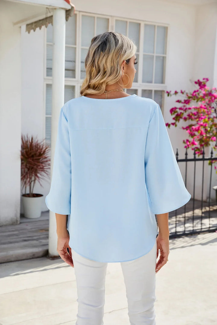 CARA - Blusa con scollo a V