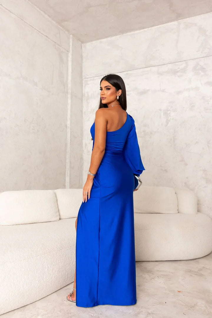 Annamaria | Abito Maxi Elegante con Spacco