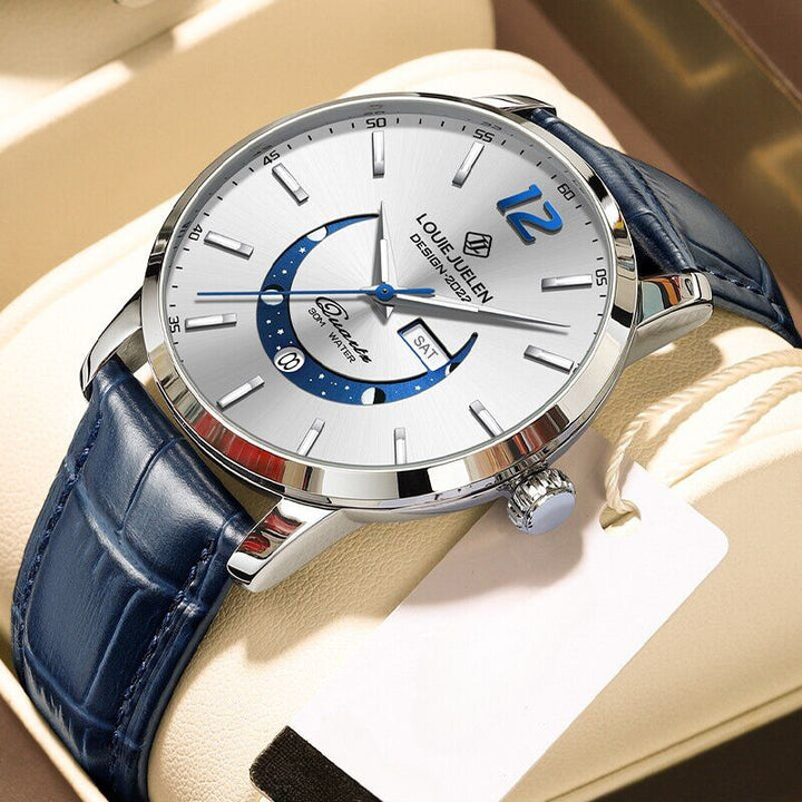 Orologio Elegante con Fase Lunare