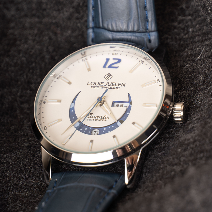 Orologio Elegante con Fase Lunare