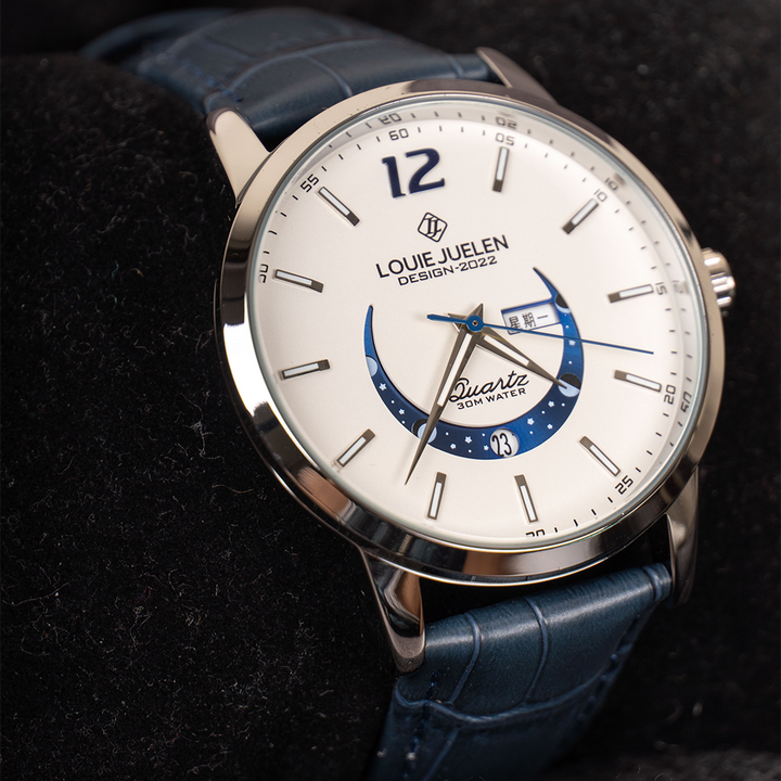 Orologio Elegante con Fase Lunare