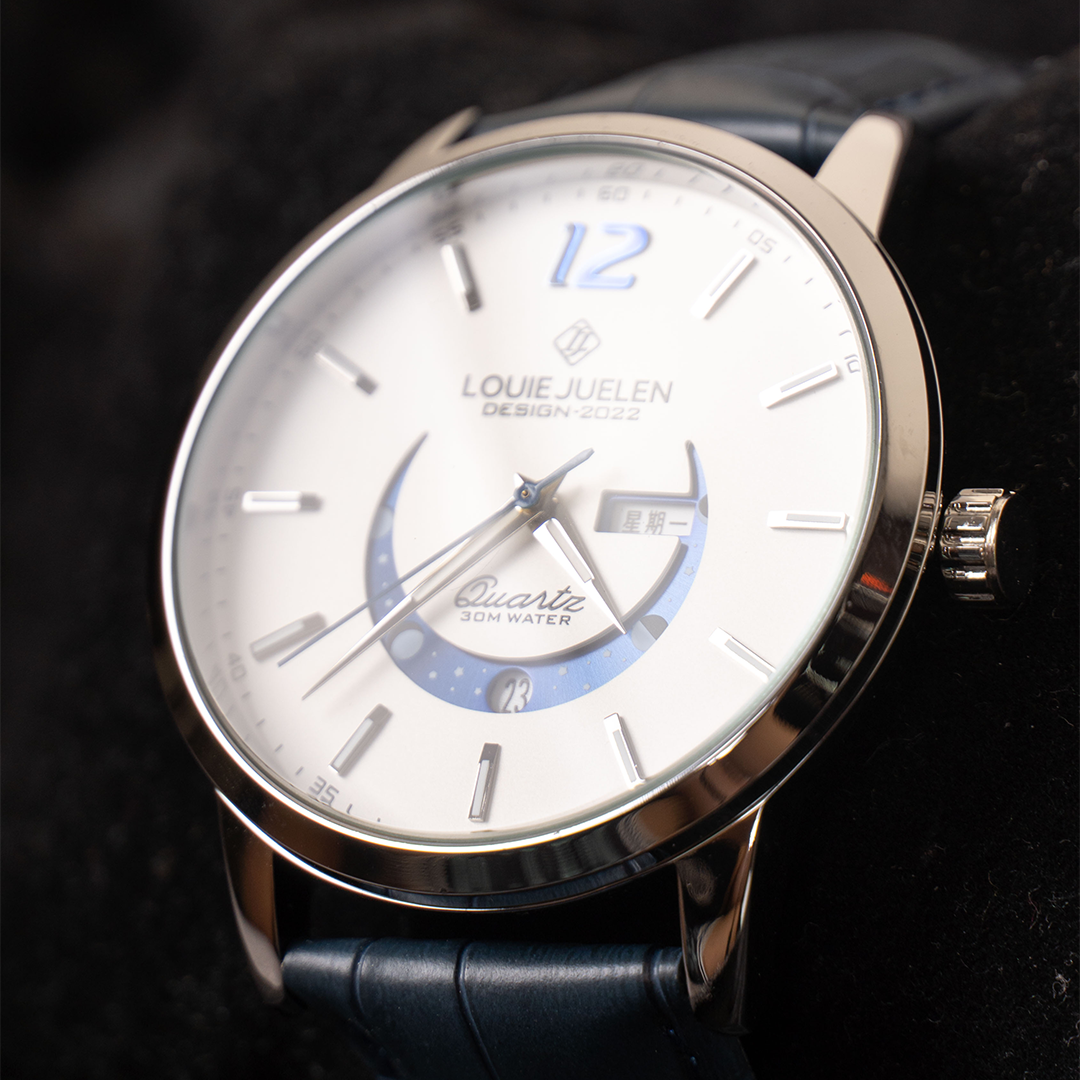 Orologio Elegante con Fase Lunare