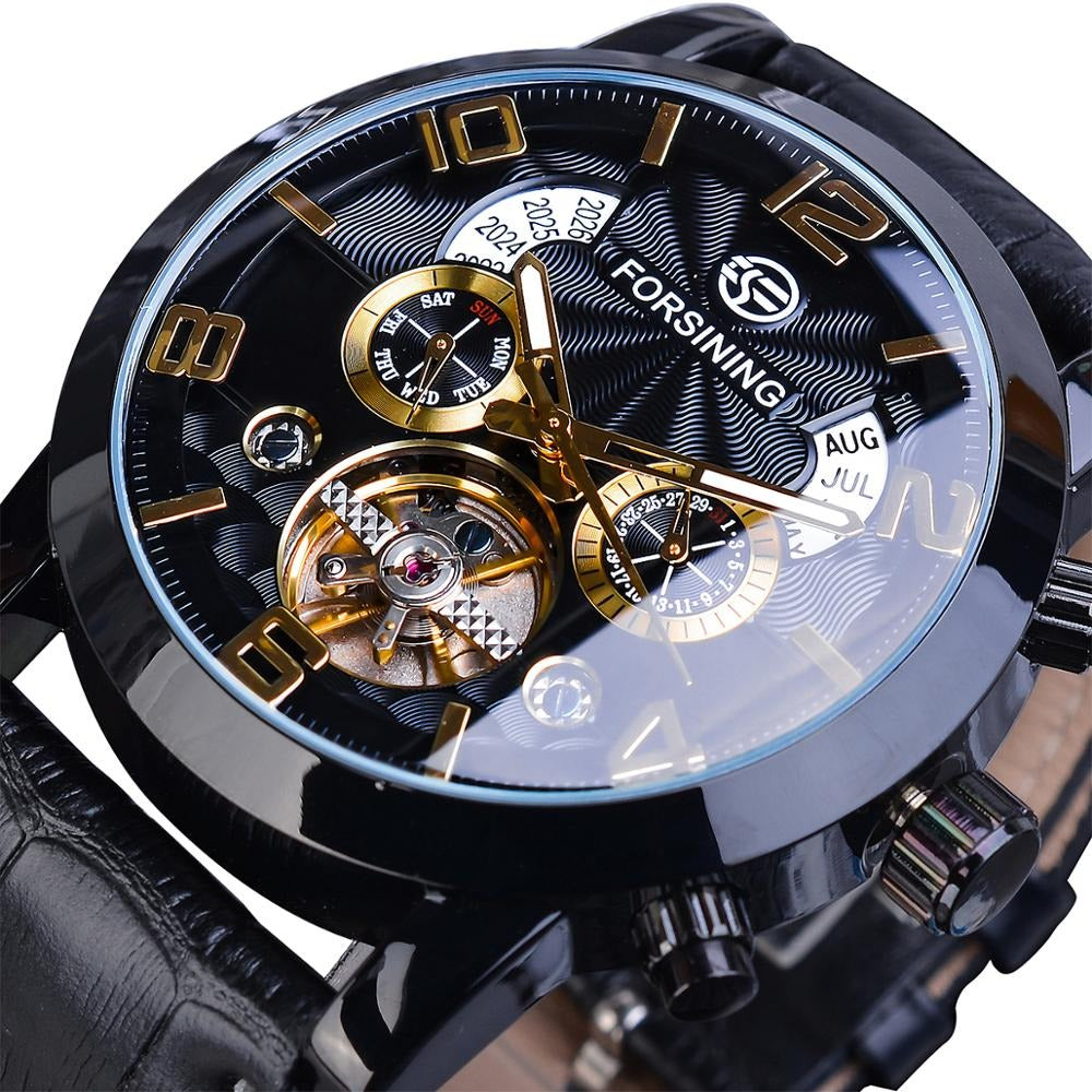 Orologio meccanico automatico di lusso con tourbillon