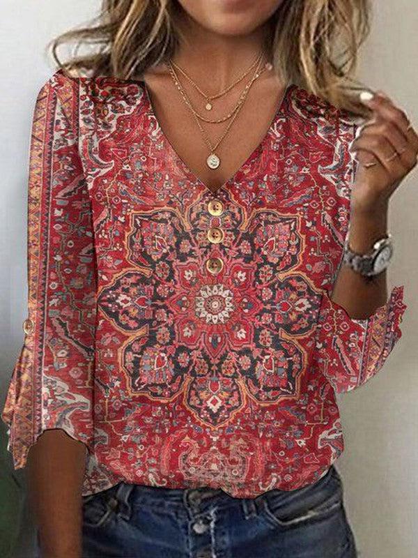 Karina™ - Blusa Boho Vintage