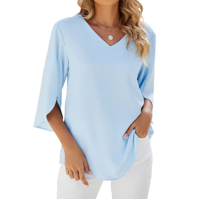 CARA - Blusa con scollo a V