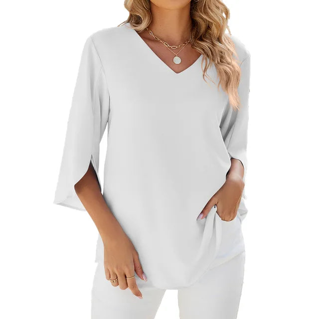 CARA - Blusa con scollo a V