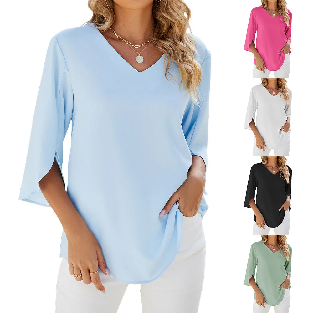 CARA - Blusa con scollo a V