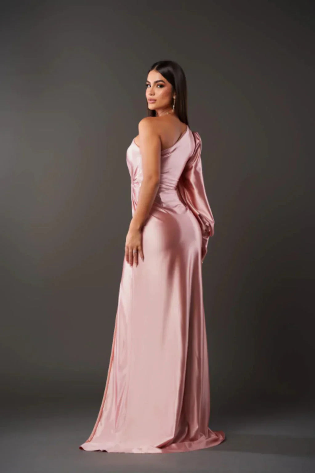 Annamaria | Abito Maxi Elegante con Spacco