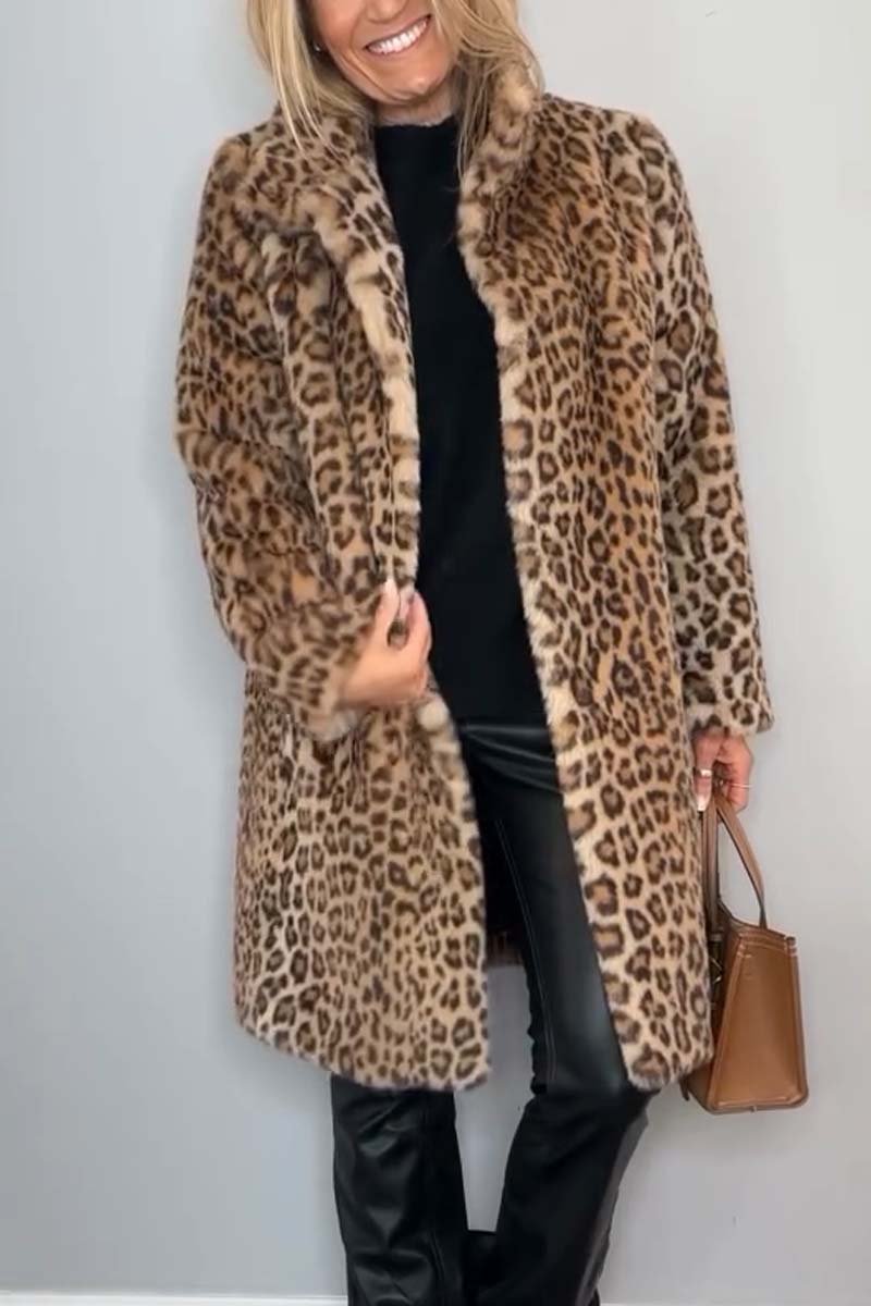 Sharmaine™ - Cappotto Stampa Leopardo