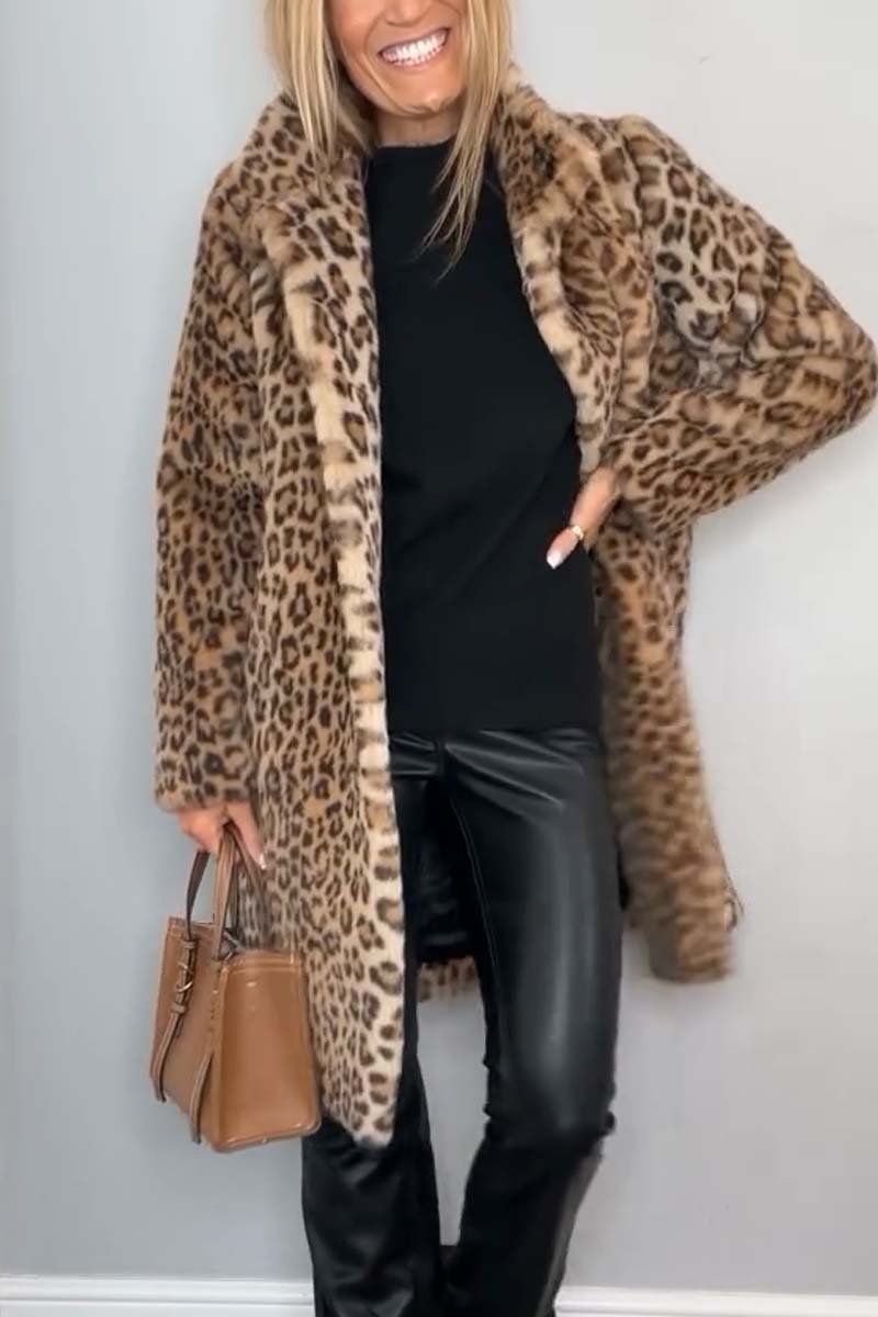 Sharmaine™ - Cappotto Stampa Leopardo