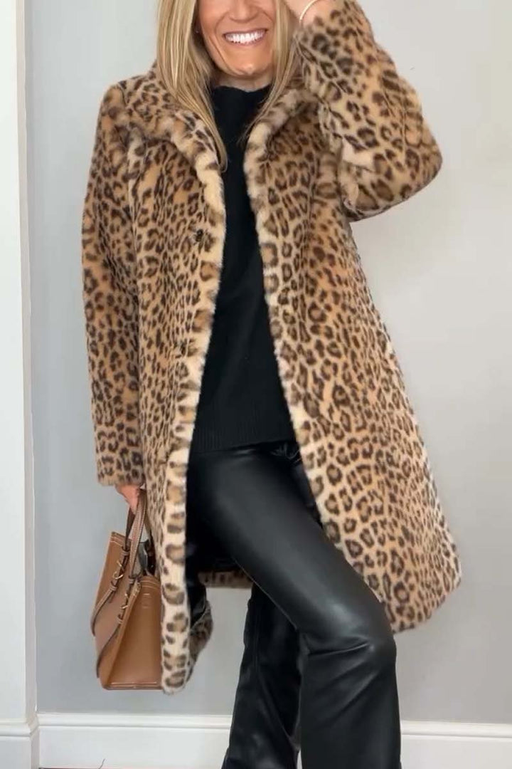 Sharmaine™ - Cappotto Stampa Leopardo