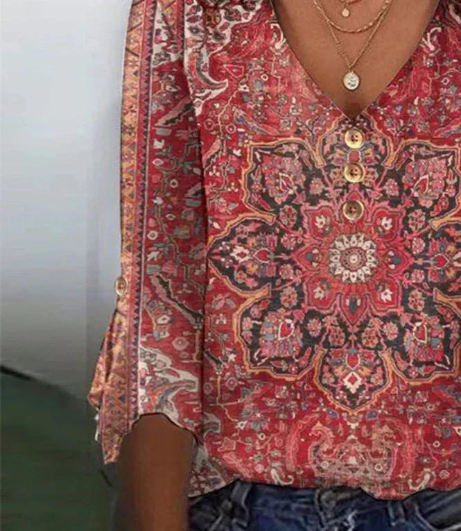 Karina™ - Blusa Boho Vintage